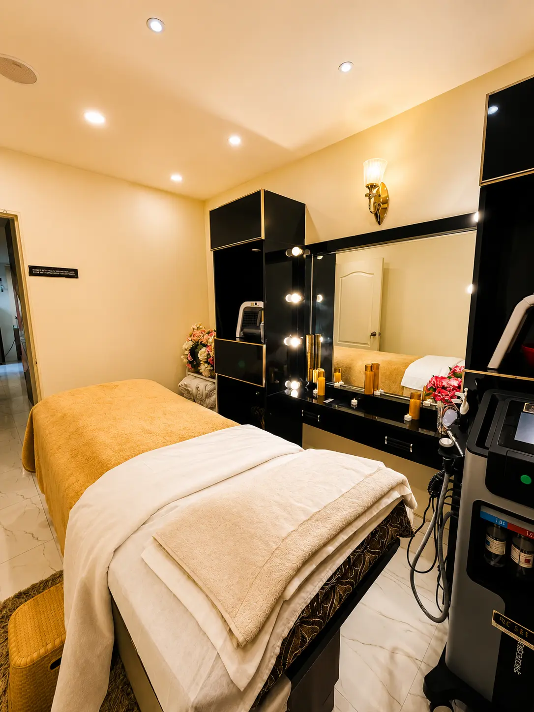 Private treatment suite with advanced equipment